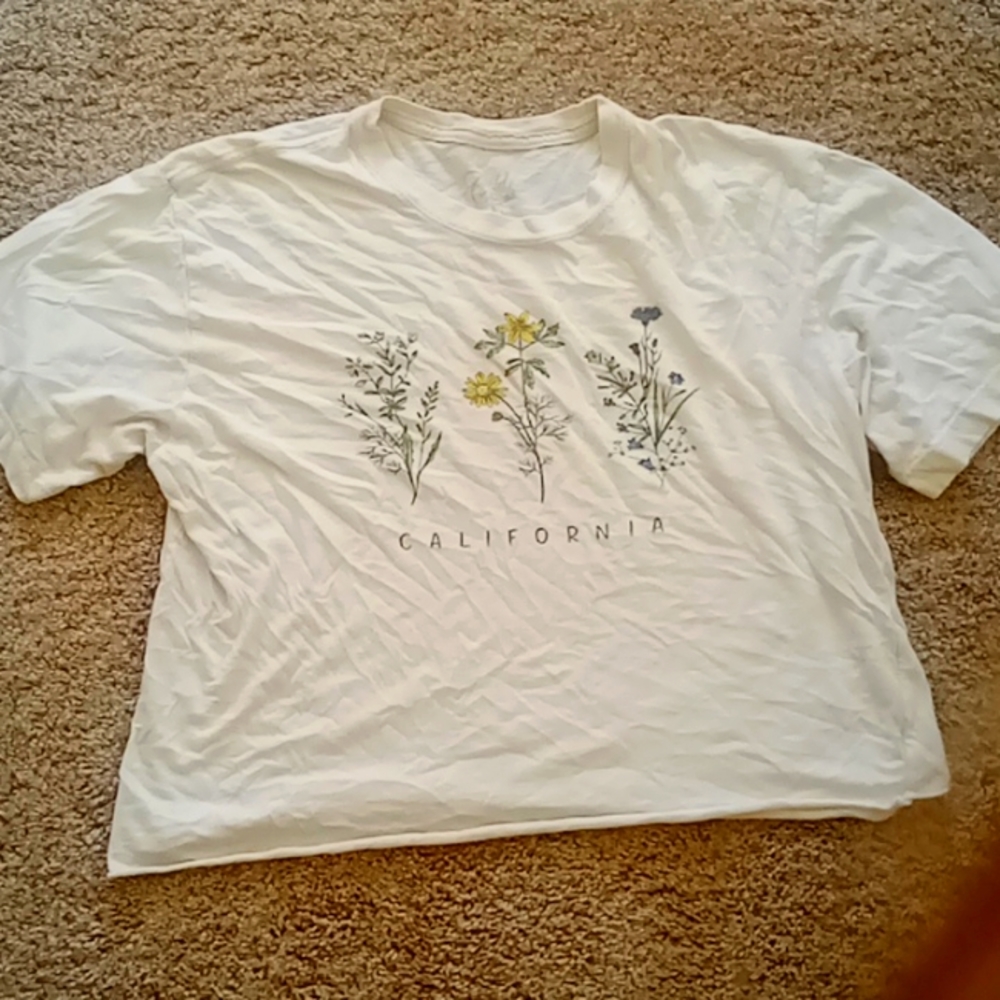California flower crop top